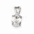 Sterling Silver CZ Pendant, Appealing Pendants for Necklace