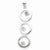 Sterling Silver Circle & CZ Pendant, Pendants for Necklace