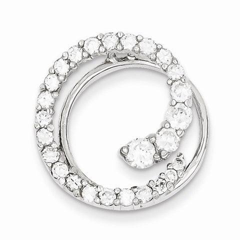 Sterling Silver CZ Circle Journey pendant, Exquisite Pendants for Necklace