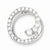 Sterling Silver CZ Circle Journey pendant, Exquisite Pendants for Necklace