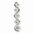 Sterling Silver CZ Journey Pendant, Classy Pendants for Necklace