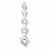Sterling Silver CZ Journey Pendant, Delightful Pendants for Necklace
