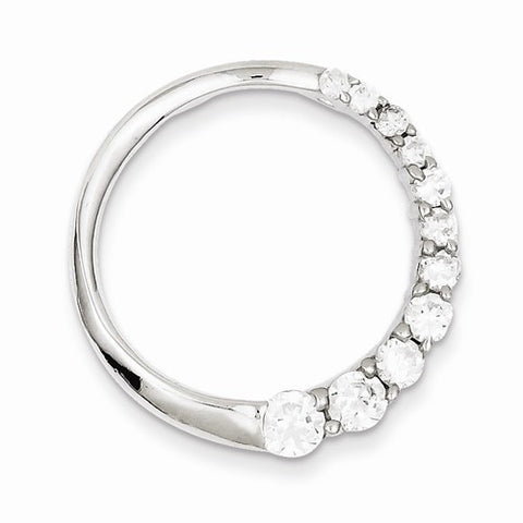 Sterling Silver CZ Journey pendant, Pendants for Necklace