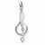 Sterling Silver CZ Journey Pendant, Pretty Pendants for Necklace