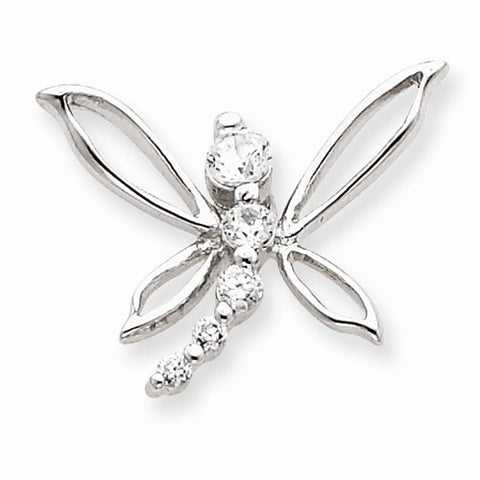 Sterling Silver CZ Journey Pendant, Classy Pendants for Necklace