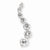 Sterling Silver CZ Journey Pendant, Charm