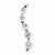 Sterling Silver CZ Journey Pendant, Adorable Pendants for Necklace