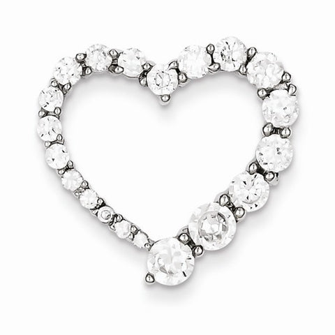 Sterling Silver CZ Journey Pendant, Delightful Pendants for Necklace