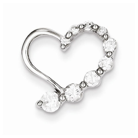 Sterling Silver CZ Journey Pendant, Exquisite Pendants for Necklace