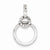Sterling Silver Circle CZ pendant, Pretty Pendants for Necklace