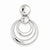 Sterling Silver Double Circle Slide Pendant, Pendants for Necklace