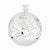 Sterling Silver Butterfly Cut-outs Round Pendant, Pendants for Necklace