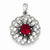 Sterling Silver CZ Pendant, Stylish Pendants for Necklace