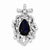 Sterling Silver CZ Pendant, Appealing Pendants for Necklace