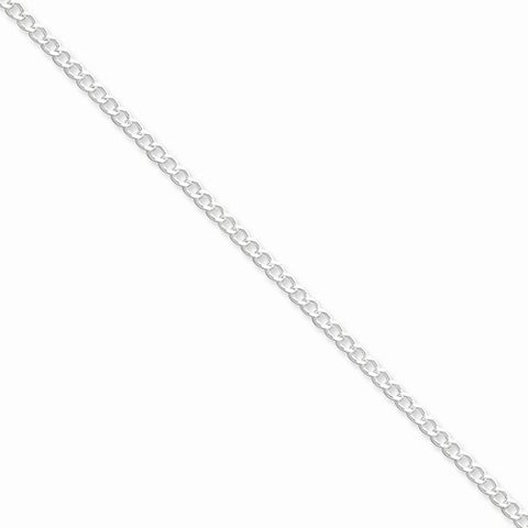 Sterling Silver Curb Chain Anklet
