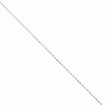 Sterling Silver Sided Diamond-Cut Mirror Box Chain
