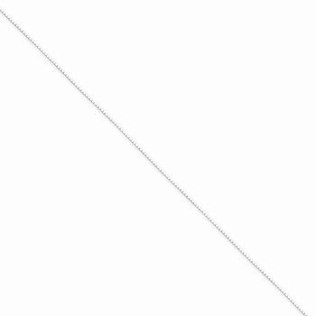 Sterling Silver Sided Diamond-Cut Mirror Box Chain