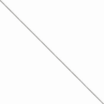 Sterling Silver Sided Diamond-Cut Mirror Box Chain