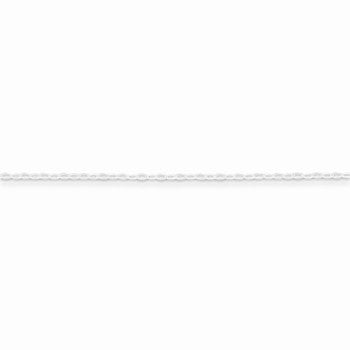 Sterling Silver Beveled Oval Cable Chain
