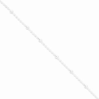 Sterling Silver Beaded Chain