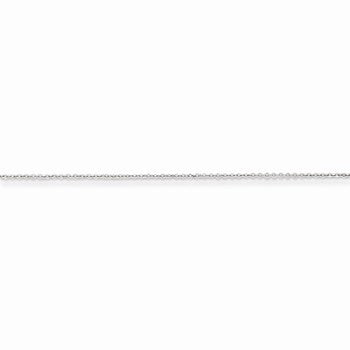 Sterling Silver Sided Diamond-Cut Cable Chain