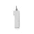 Large Polished Number 1 Charm in Sterling Silver