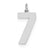 Sterling Silver Large Polished Number 7 Charm hide-image