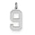 Sterling Silver Medium Satin Number 9 Charm hide-image