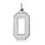 Sterling Silver Large Satin Number 0 Charm hide-image