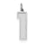 Sterling Silver Large Satin Number 1 Charm hide-image