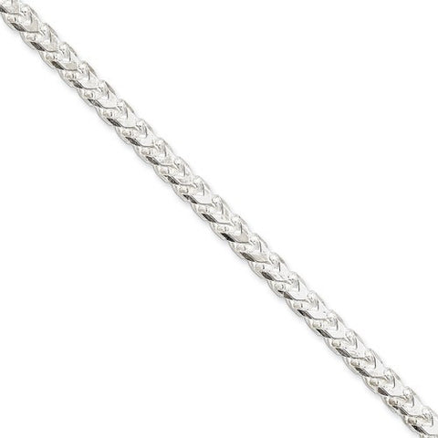 Sterling Silver Franco Chain Anklet