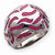 Sterling Silver Pink Enameled Ring