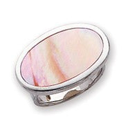 Sterling Silver Pink Shell Ring