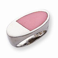 Sterling Silver Pink Resin Ring