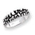 Sterling Silver Antiqued Stone Ring