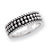 Sterling Silver Antiqued Beaded Ring