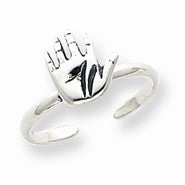 Sterling Silver Hand Toe Ring