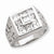 Sterling Silver Men's CZ Ring