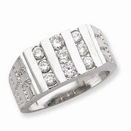 Sterling Silver Men's CZ Ring