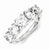 Sterling Silver 5-stone CZ Ring