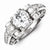 Sterling Silver Fancy CZ Ring