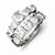 Sterling Silver 2-Piece CZ Wedding Set Ring