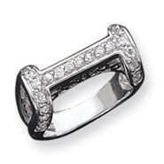 Sterling Silver Fancy CZ Ring