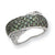 Sterling Silver Green & White CZ Ring