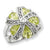 Sterling Silver Light Green and Clear CZ Ring