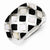 Sterling Silver Mother of Pearl & Enamel Ring