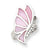 Sterling Silver Pink Mother of Pearl Butterfly Ring