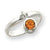 Sterling Silver Citrine Dangle Ring