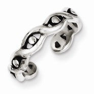 Sterling Silver Antiqued Toe Ring