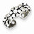 Sterling Silver Antiqued Stellux Crystal Toe Ring